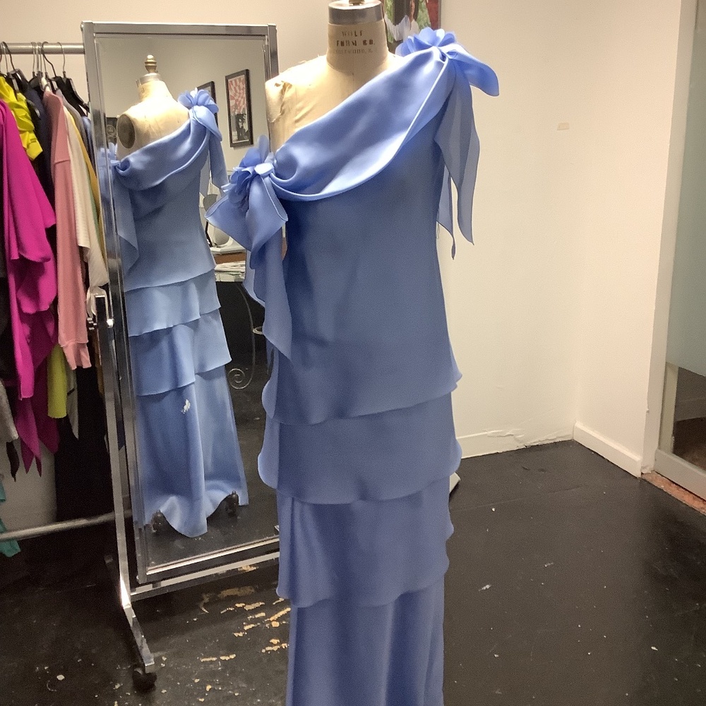 Jackie Rogers new tiered gown